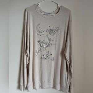 NWT Stitchwurks Size XL Long Sleeve Shirt Butterfly